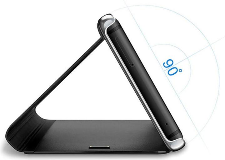 Actual product image OEM Smart Clear View Case for Samsung Galaxy A25 5G (global) black (Samsung Galaxy A25 5G)