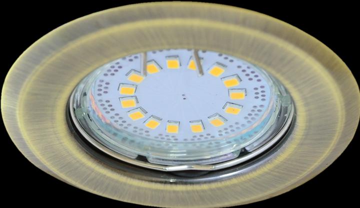 Tracon Einbauleuchte für Spotlampen, mat gold