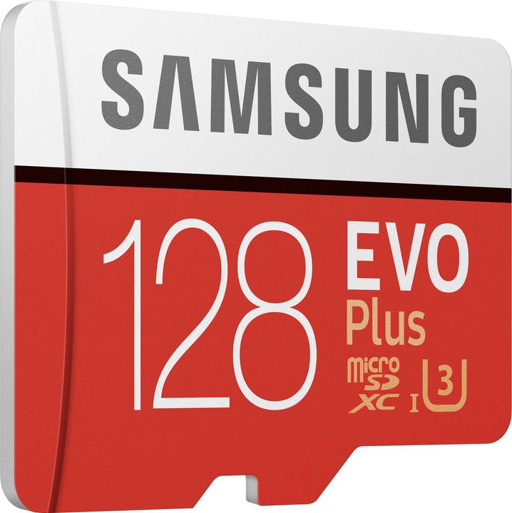 Actual product image Samsung EVO Plus (128 GB, microSDXC, U3, UHS-I)