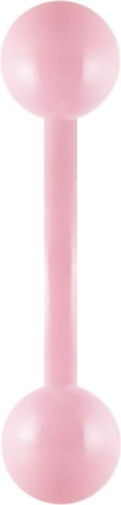 Produktbild Star Piercing Banane pastellpink mit Kugel (ohne Messing, Chirurgenstahl 316L)