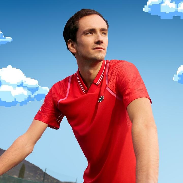 Actual product image Lacoste Men's TENNIS x Daniil Medvedev Polo Shirt (S)