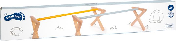 Actual product image small foot Cavaletti obstacle set for children (German, Italian, French, English, Spanish)