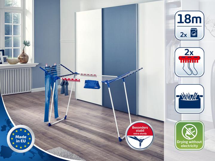 Image du produit Leifheit Séchoir sur pied Pegasus 180 Solid Plus (18 m)
