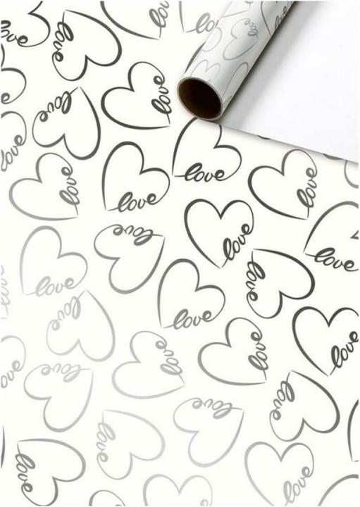 Image du produit Magni Papier cadeau 70cmx1,5m Dany blanc FSC (Papier cadeau, 1 x)