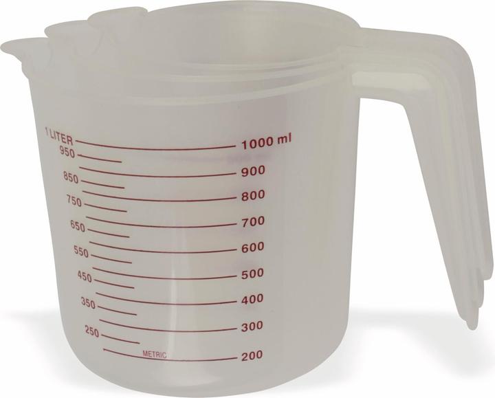 Nutritional values and ingredients Cuisine Elegance Measuring cup 3pcs PP (1000 ml)