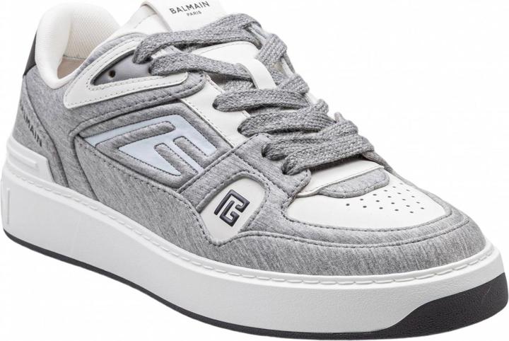 Produktbild Balmain b-court sneakers in pile and leather color grey (42)