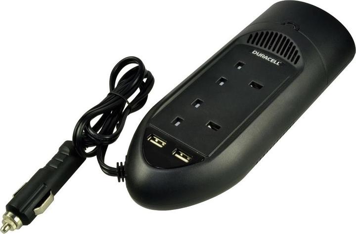 Actual product image Duracell 175W Twin UK Socket Inverter