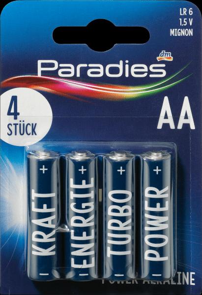 Actual product image Paradies Power Alkaline (4 pcs., AA)