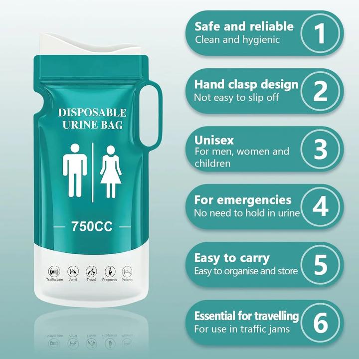 Actual product image Swissdetector Sac à urine - Pour Extérieur - unisexe - avec tampon absorbant (X 12) (Hygiene product)