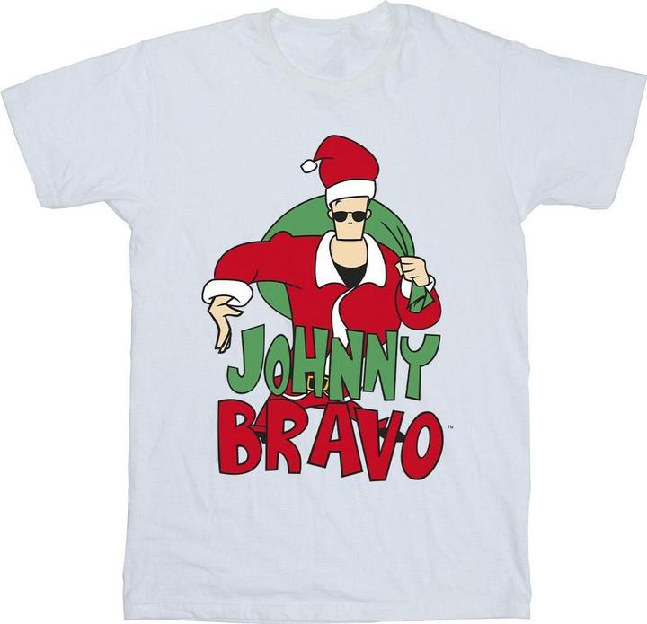 Actual product image Johnny Bravo Mens Johnny Christmas T-Shirt (L)
