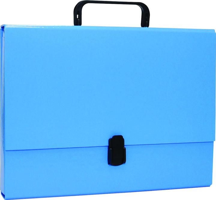 Actual product image Office Products Cardboard box with A4/5cm handle and blue closure (A4, 1 x)