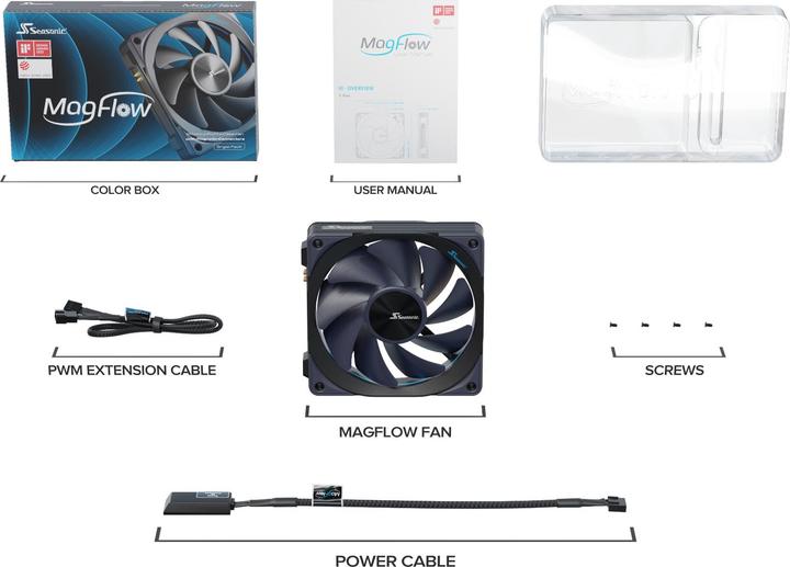 Produktbild Seasonic Lüfter MagFlow 1225PWM (120 mm, 1 x)