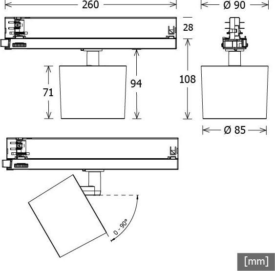 Produktbild LTS ORYO-T 203.927.45/DA (3230 lm)