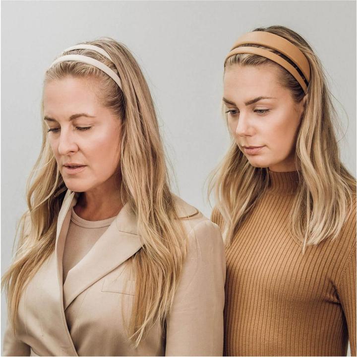 Produktbild Corinne World - Leather Diadem Narrow Plain Camel
