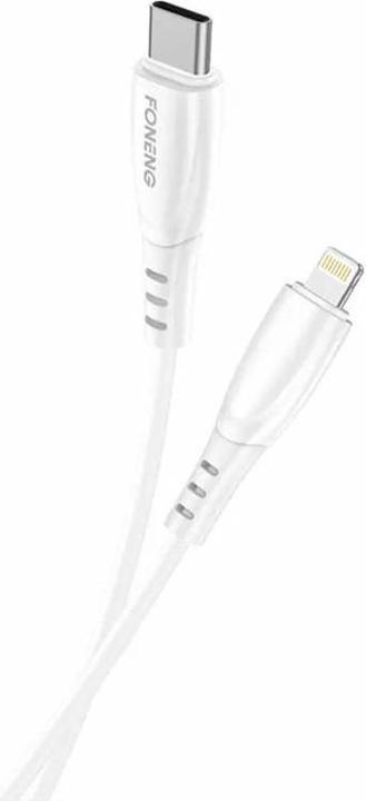 Image du produit Foneng Câble USB pour Lightning X75, 3A, 1m (blanc)