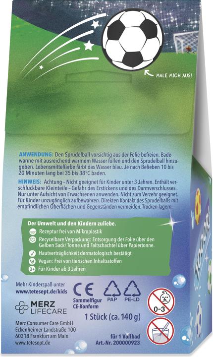 Actual product image Tetesept Kids bathing surprise football fever (Bath pearls)