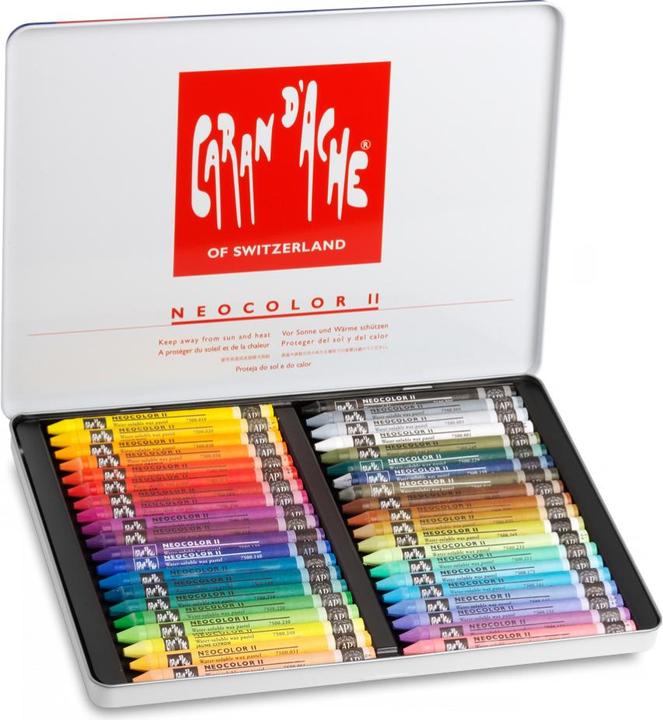 Produktbild Caran d'Ache Neocolor II Aquarelle Metallschachtel (Mehrfarbig, 40 x)