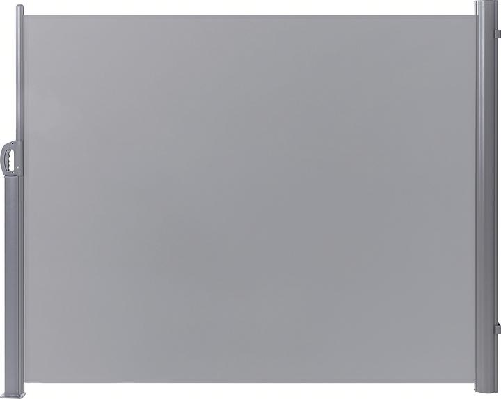 Beliani Side awning light grey extendable 160 x 300 cm DORIO (3.05 m)