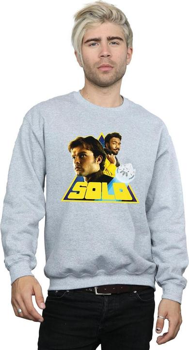 Actual product image Star Wars Mens Solo Retro Triangle Sweatshirt (M)