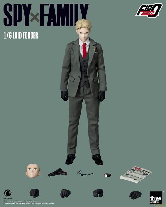 Actual product image ThreeZero Spy x Family FigZero Action Figure 1/6 Loid Forger 31 cm
