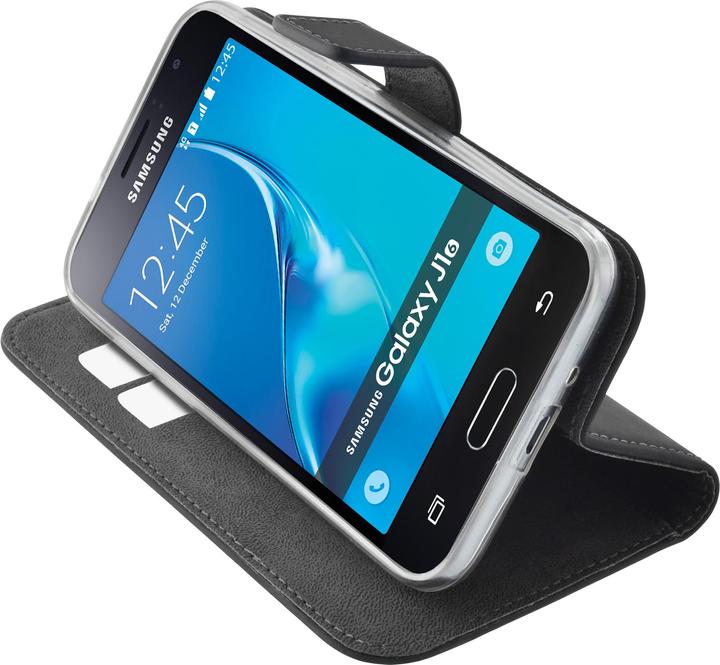 Immagine prodotto Mobiparts Premium Wallet TPU Case Samsung Galaxy J1 (2016) Black (Samsung Galaxy J1 (2016))