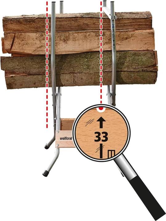 Produktbild wolfcraft wolfcraft 1 SB 60 - Sägebock 540x1000x600mm (54 cm, 60 cm)