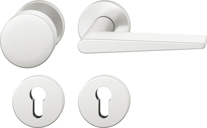 FSB Wechselgarnitur 12 1005 ASL auf Rosette PZ, Aluminium silber eloxiert (Türgarnitur)