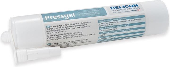 HellermannTyton Pressgel Silicone Sealant Transparent 310 ml (Plastic cable ties, 1 pcs.)
