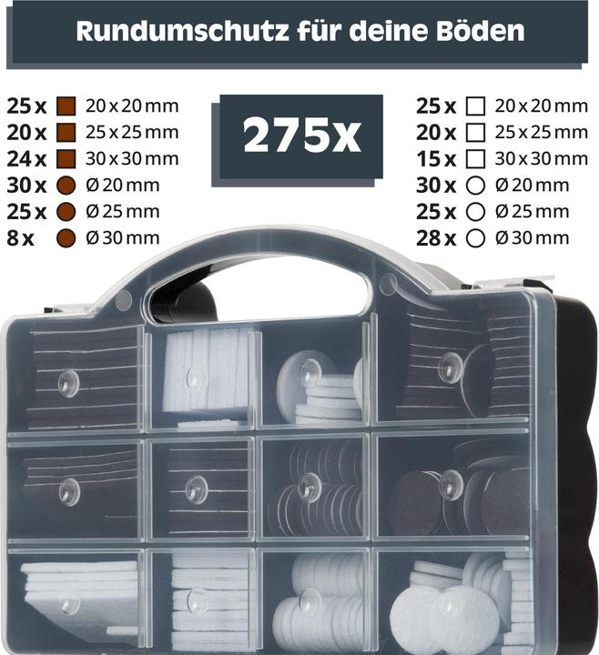 Helpmate Filzgleiter Box (Filzgleiter, 275 Stück)