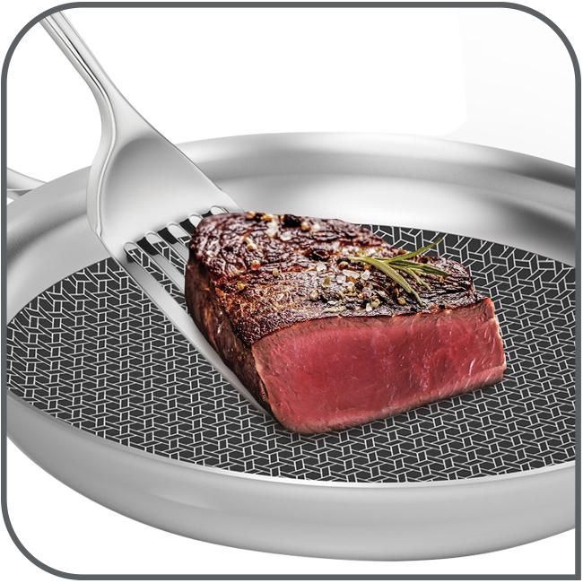 Produktbild Tefal Bratpfanne Eternal Mesh (24 cm, Bratpfanne, Edelstahl)