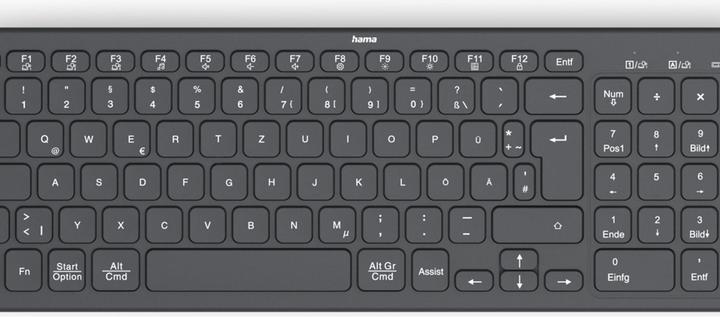 Actual product image Hama 173057 Keyboard WK-300, DE (DE, Wireless)