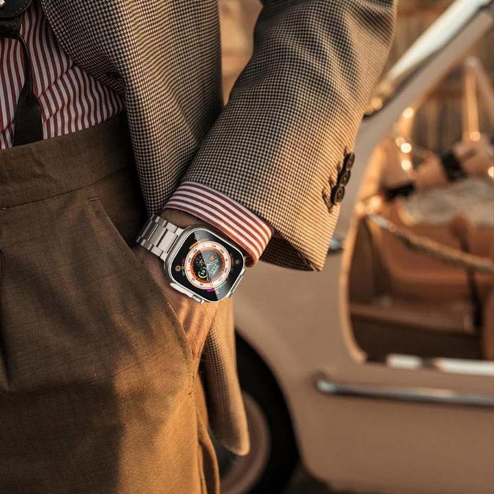 Produktbild Tech-Protect Stainless Pro Strap for Apple Watch 4 / 5 / 6 / 7 / 8 / 9 / SE / Ultra 1 / 2 (42 / 44 / (Edelstahl)