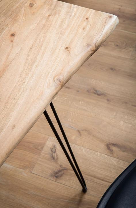 Immagine prodotto FineBuy Schreibtisch Bürotisch 150 cm Akazie Massivholz Computertisch Baumkante