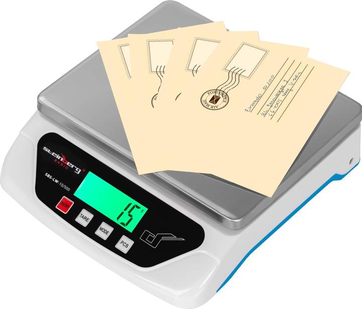 Produktbild Steinberg Digitale Briefwaage Feinwaage Küchenwaage Grammwaage Edelstahl 1,5g - 10kg LCD