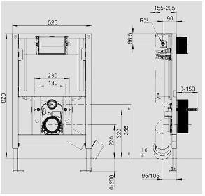 Immagine prodotto Sanit Elemento WC Pack INEO FrontTop 820 BH 820mm