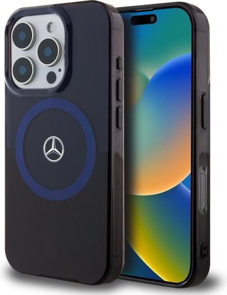 Immagine prodotto Mercedes MEHMP16X23HBIKV iPhone 16 Pro Max 6.9" czarny niebieski/black blue hardcase MB Double La (Apple iPhone 16 Pro Max)