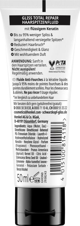 Immagine prodotto Gliss Olio fluido per punte di capelli Nutritive 50 ml (50 ml)