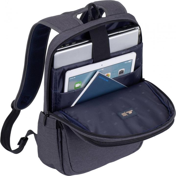 Actual product image Rivacase SUZUKA 7760 backpack for laptops up to 15.6 inches (black) (18 l)