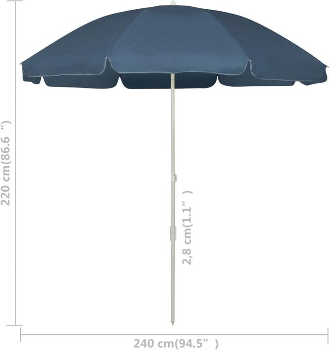 Actual product image VidaXL Parasol (2.40 m)