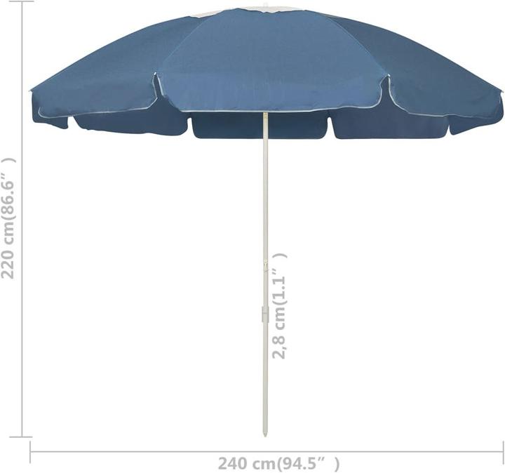 Actual product image VidaXL Parasol (2.40 m)