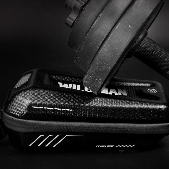 Image du produit Wildman Bicycle accessory traveling bag for bike frame with zipper 1L E5S black (1 l, Sacoche de cadre)