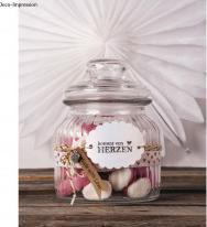 Actual product image Rayher Storage jar, grooved, 11cm ø (0.63 l)