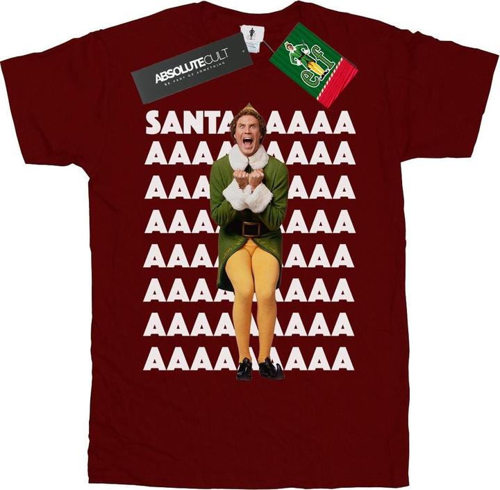 Actual product image Elf Boys Buddy Santa Scream T-Shirt (116)