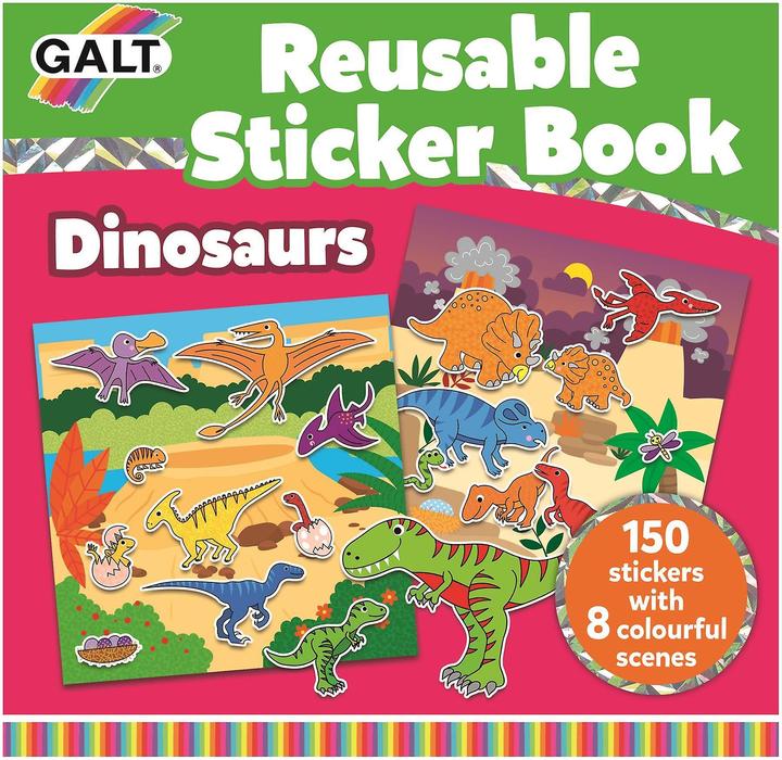 Actual product image Tinka Magic Galt - Reusable Sticker Book - Dinosaurs (55-1005101)
