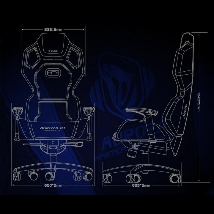 Image du produit Blue Auroza X1 LED red fauteuil (EEC301REAA-IA)