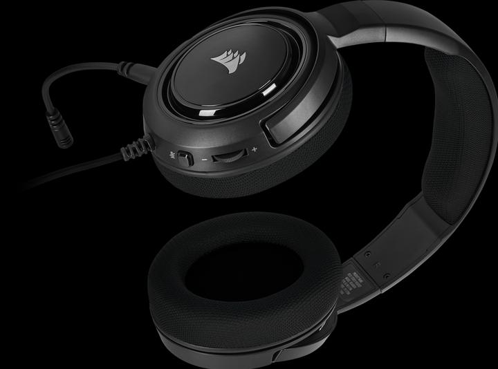 Produktbild Corsair HS35 Carbon Black Stereo-PC (Kabelgebunden)