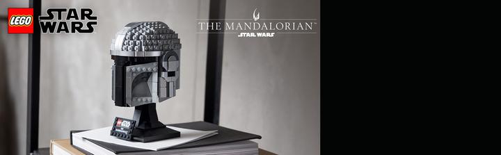 Actual product image LEGO Mandalorian helmet (75328, LEGO Star Wars)