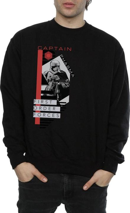 Actual product image Star Wars Mens The Last Jedi Captain Phasma Sweatshirt (S)
