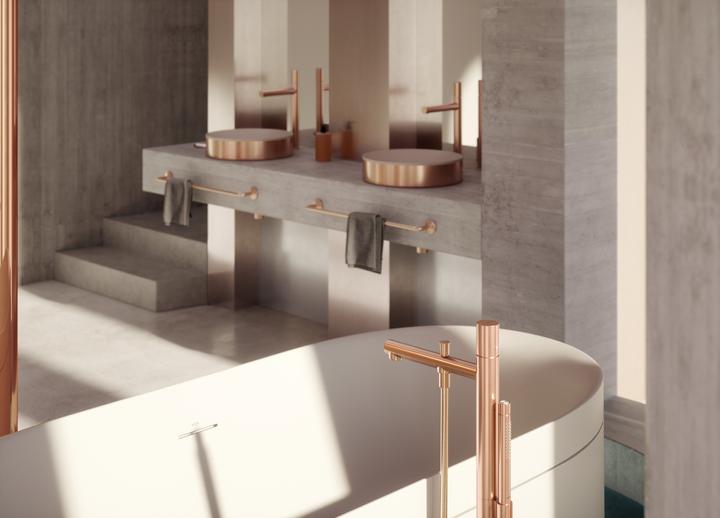 Actual product image hansgrohe AXOR Suite bathtub, freestanding, 1900x850x630mm, SolidSurface, 2 persons, 190 liters (190 l, 200 cm, 90 cm)
