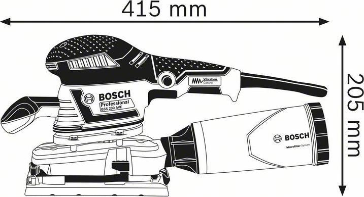 Produktbild Bosch Professional Schwingschleifer GSS 230 AVE, mit L-BOXX (Schwingschleifer, 300 W)